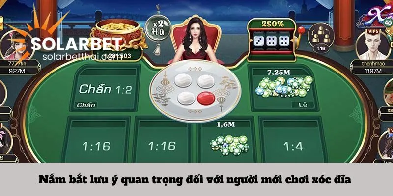 Nắm bắt lưu ý quan trọng đối với người mới chơi xóc đĩa